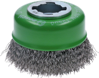 X-LOCK Clean for Inox Cup Brush, Crimped Wire