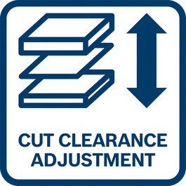 Optimum adjustment thanks to settable cutting clearance to suit the thickness of the material